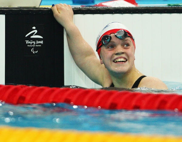 Eleanor Simmonds became a doublegold medallist in Beijing at the ageof 13