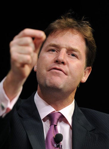 Nick Clegg said he wanted &quot;politics to connect with people again&quot;