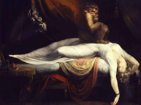 Henry Fuseli's The Nightmare, painted in 1781