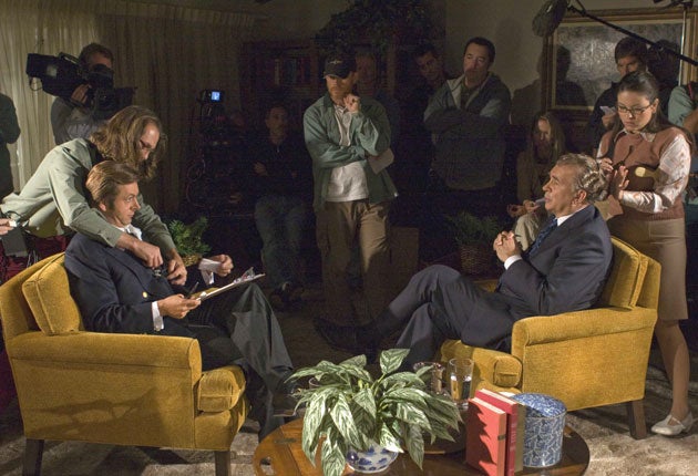 Sir David Frost was played by Michael Sheen in the cinematic take on his famous interview