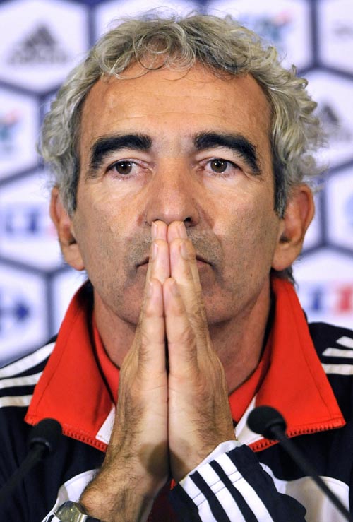 Domenech will likely be sacked if France fail to qualify