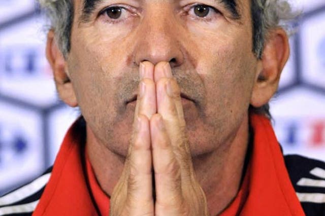 Domenech will likely be sacked if France fail to qualify