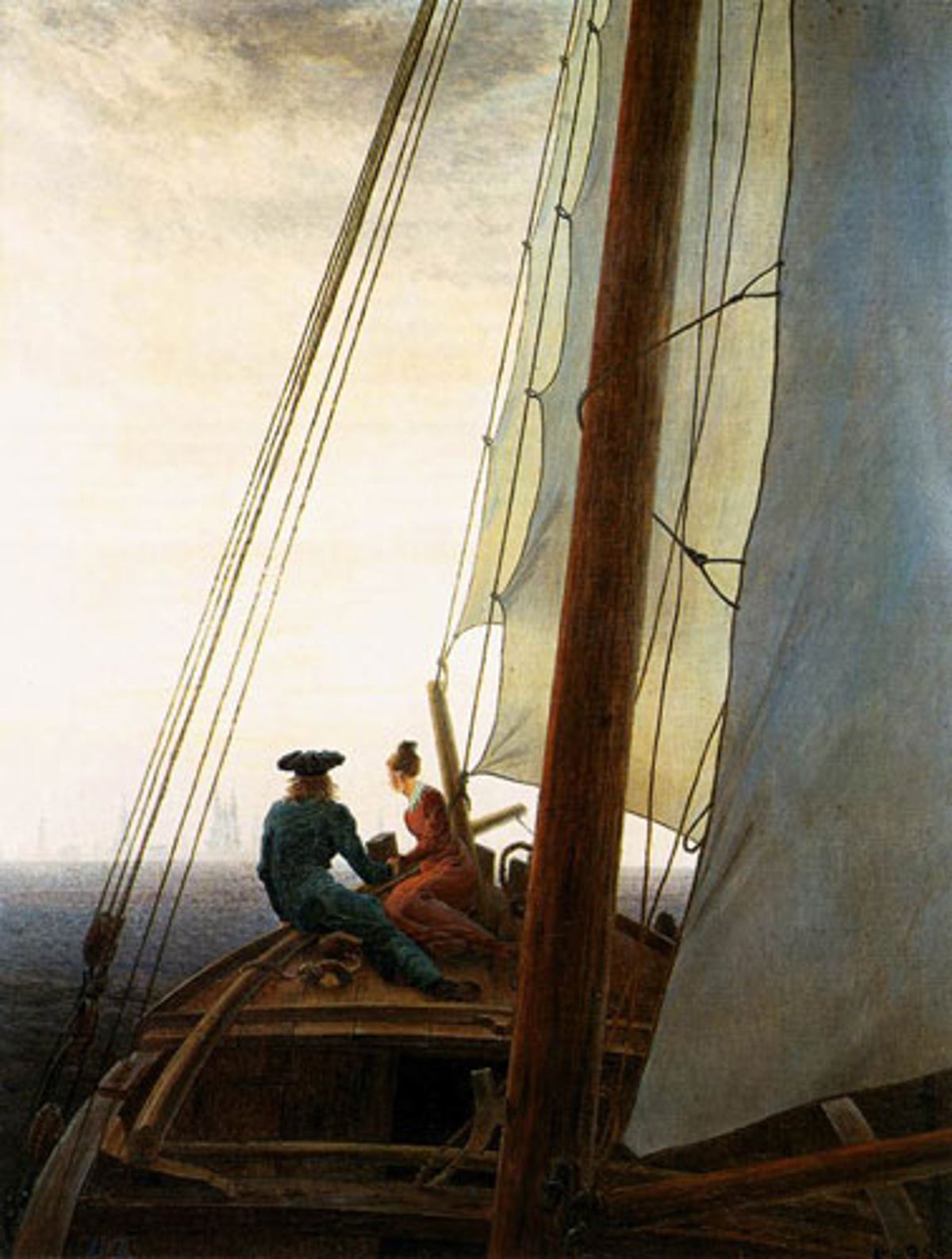 On The Sailing Boat (1819), By Caspar David Friedrich | The Independent |  The Independent