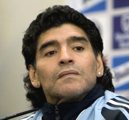 You cheated in '66, says Maradona | The Independent | The Independent