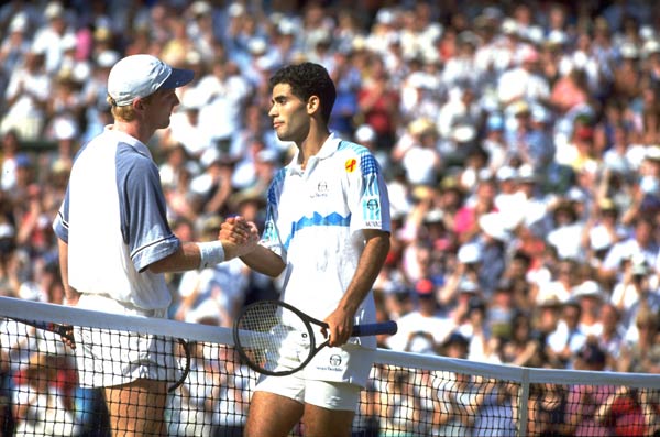 Jim Courier, left, was a great worker (Getty)