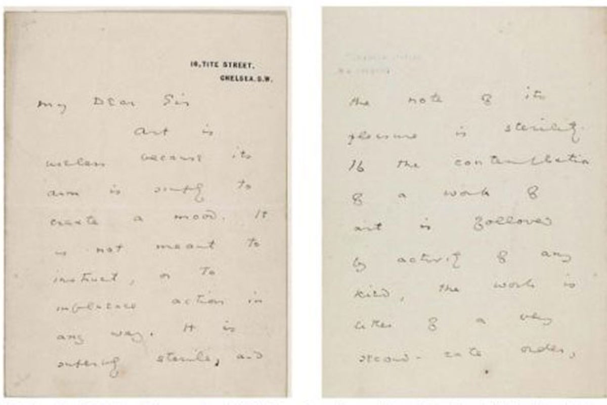 Wilde's earliest letter to Bosie found after 50 years | The Independent ...