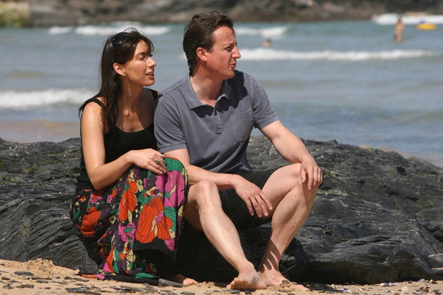 Greedy David Cameron admits he is jealous of his wifes beach body but blames EU tour and three-course breakfast for lack of discipline The Independent The Independent photo