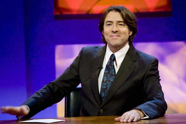 The chat show host is recording his Friday Night with Jonathan Ross show