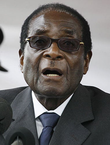 According to the Herald paper, Mugabe said: &quot;You wouldn't speak to an idiot of that nature. I was very angry with him, and he thinks he could dictate to us what to do.&quot;