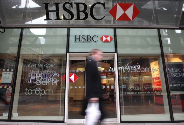 HSBC said losses on loans turned sour fell 46 per cent