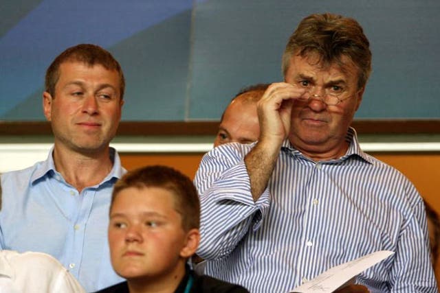 If Guus Hiddink (right) succeeds at Chelsea, that will be bad news for Russia
