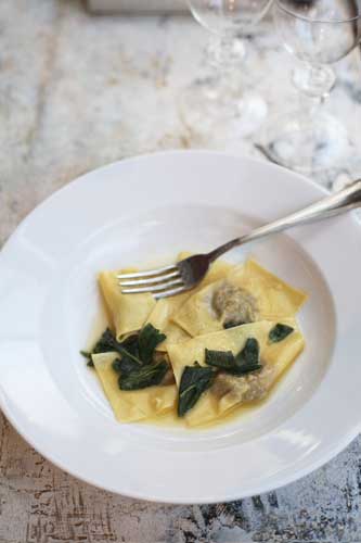 Ravioli with mascarpone, and sage butter | The Independent | The ...