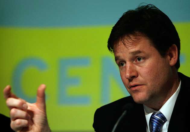 Nick Clegg is often compared to David Cameron, but he dismisses the Tory leader as a Eurosceptic 'joker'
