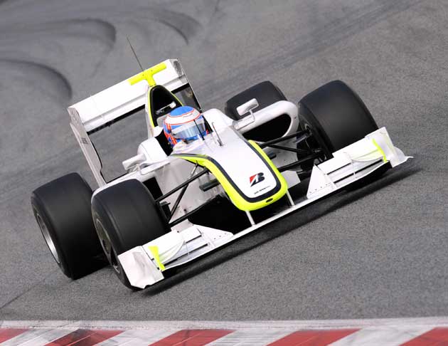 The Brawn GP team are one of the three with the new diffuser