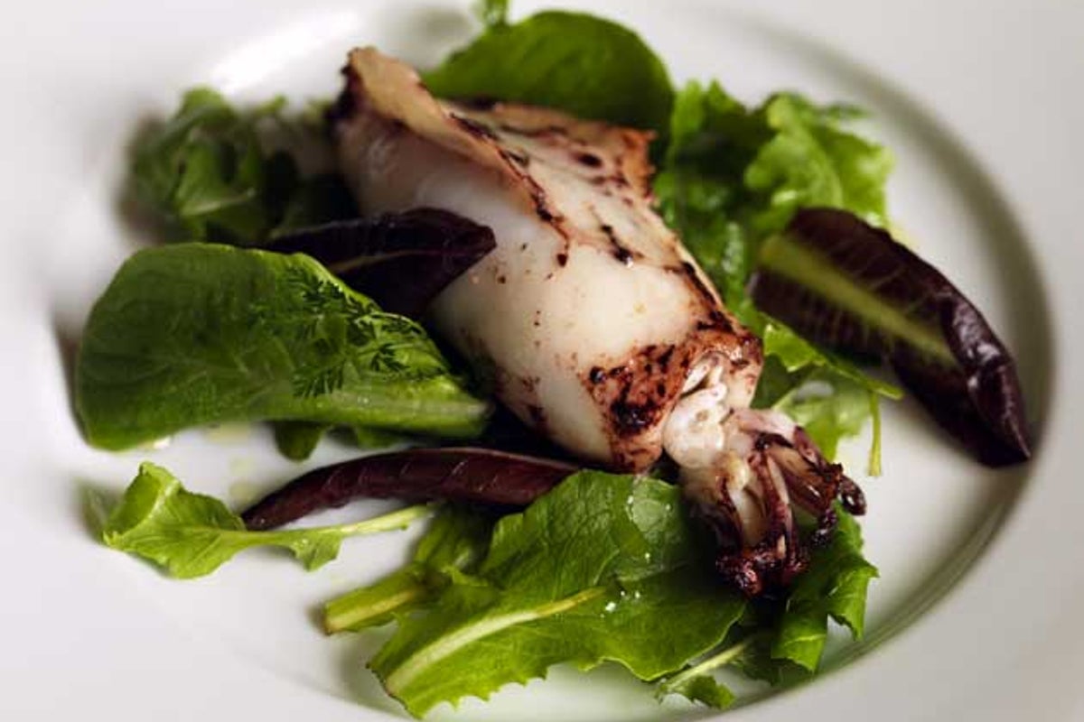 Squid stuffed with black pudding | The Independent | The Independent