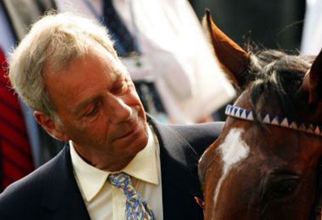 'He's got to go on improving for us to even consider the Derby,' says trainer Henry Cecil of his horse Bullet Train