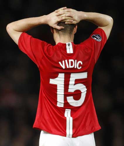 Vidic says the heartbreak of Rome can spur United on