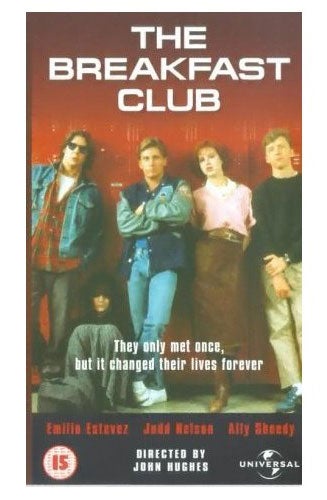 The Breakfast Club (1985) "A brain, a beauty, a jock, a rebel and a recluse. They only met once, but it changed their lives forever." A fine year for 80s teen flicks. Even though only two of them were actually teenagers when it was made.