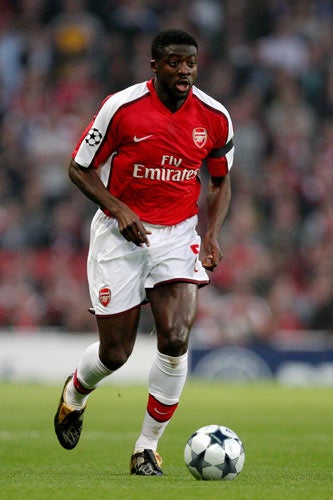 Toure (above) may join former Arsenal team-mate Emmanuel Adebayor, who signed for City last week