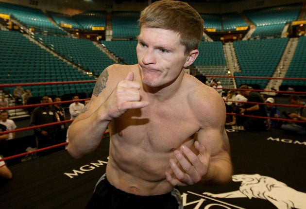 Ricky Hatton was admitted to hospital in Manchester