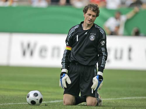 Jens Lehmann in action for Germany during his playing career