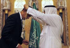 US President hails Saudi ruler's support of Arab Peace Initiative