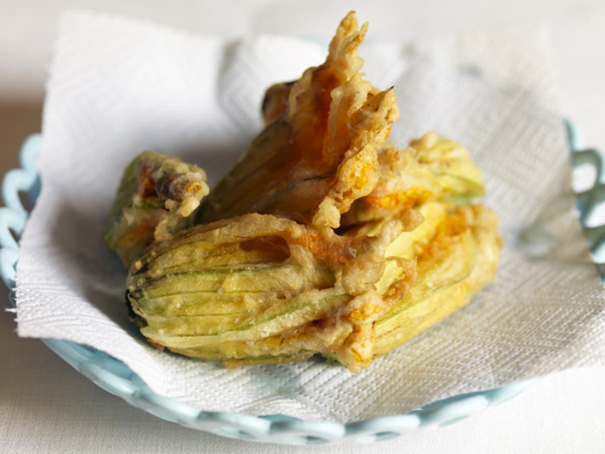 Fried courgette flowers The Independent The Independent