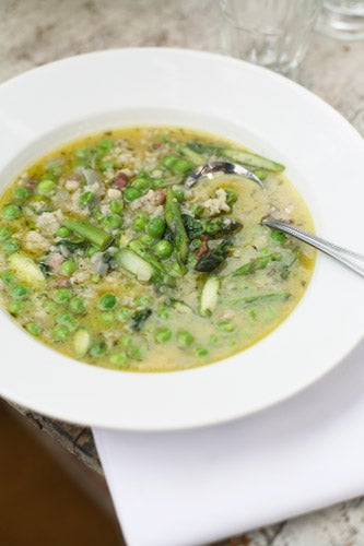 Sloppy, thick and chock-full of good things, this soup could almost be served up as a meal in itself