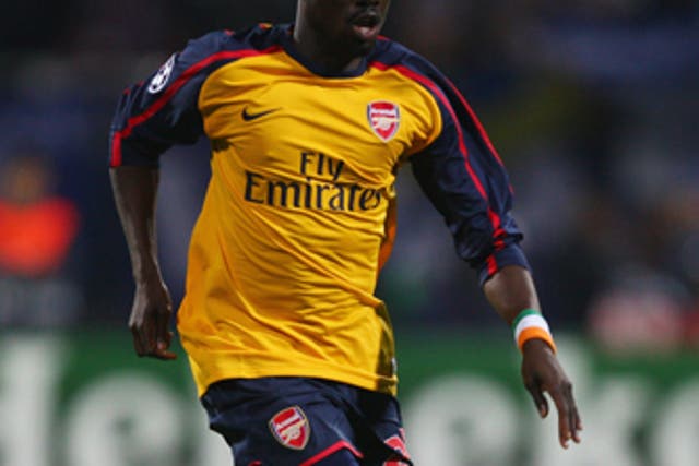 Eboue was booed by Arsenal fans last season