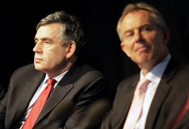 Gordon Brown seized the initiative after Tony Blair announced he would not stand for a third term