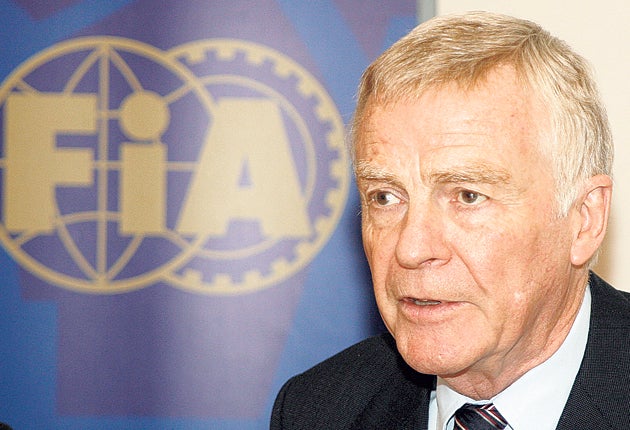 Mosley is due to be replaced as FIA president