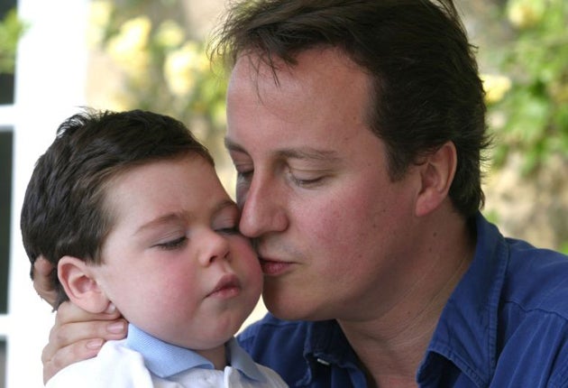 Ivan Cameron with David Cameron 