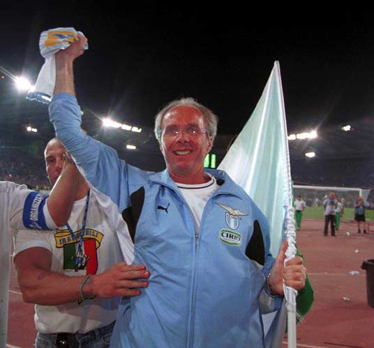 Eriksson enjoyed domestic and European success in charge of Lazio