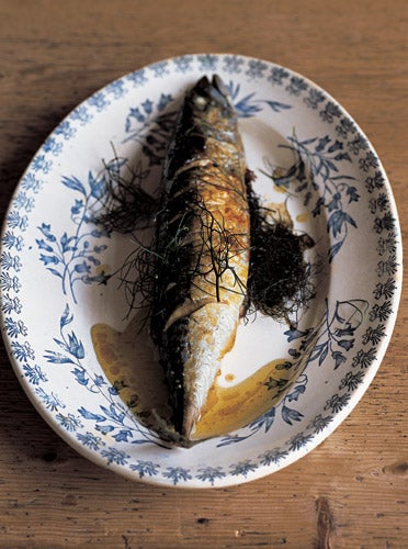 Mackerel is the perfect fish to barbecue on the beach