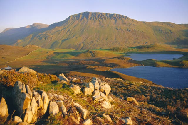 <p>Cader Idris and Cregennen Lake, in Snowdonia National Park</p>