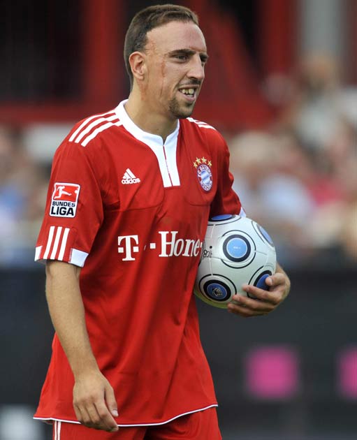 Ribery was linked with a move away from Bayern Munich all summer