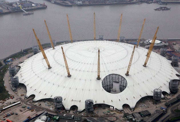 The Millennium Dome was the target of a diamond heist in the year 2000