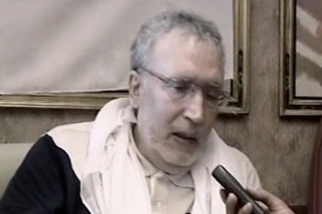 Abdelbaset al-Megrahi, interviewed on Libyan television after returning to his home country
