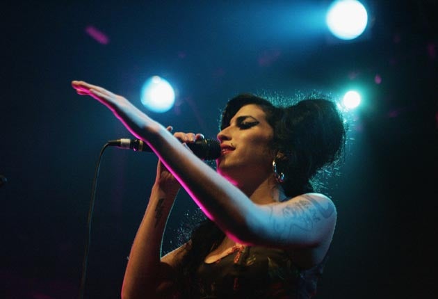 Amy Winehouse ended up in hospital after taking a tumble at her north London home.