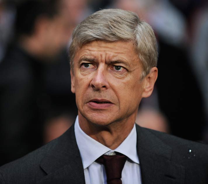 Arsenal manager Arsene Wenger was sent to the stands after seeing his side lose 2-1 to United