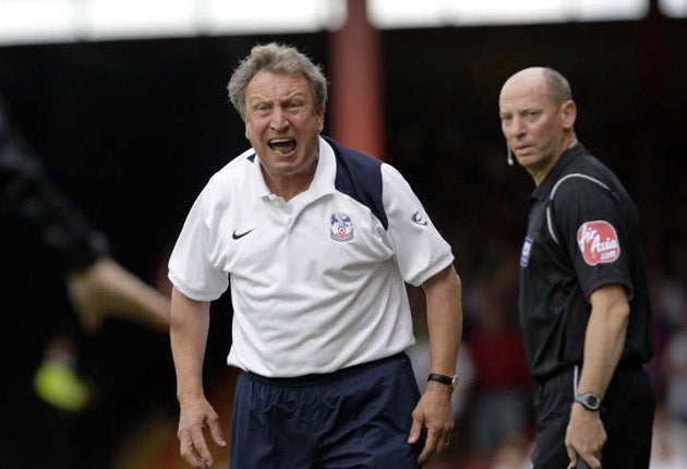 Warnock's position at Palace is uncertain