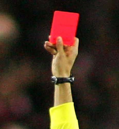 There were nine red-cards in the Premier League this weekend