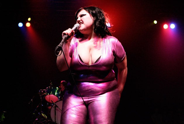 Beth Ditto (above) believes she is in as good health as thin people who smoke, such as Kate Moss