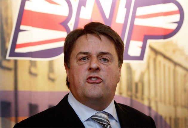 Nick Griffin (above), the BNP leader, Bonnie Greer and Baroness Warsi are due to meet this week