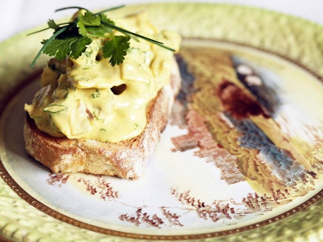 Coronation chicken on toast can make a delicious cold main course that is a million miles away from some of the ghastly versions you may have tasted in the Sixties and Seventies