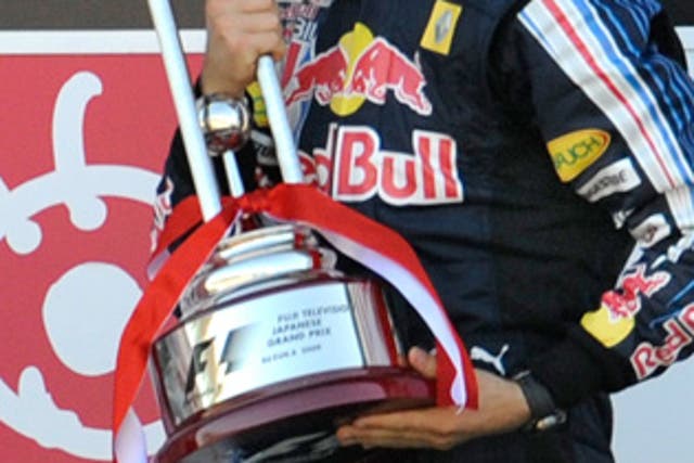 'I think Vettel (above) is mentally stronger. Jenson's got everything to lose,' says Red Bull's Christian Horner
