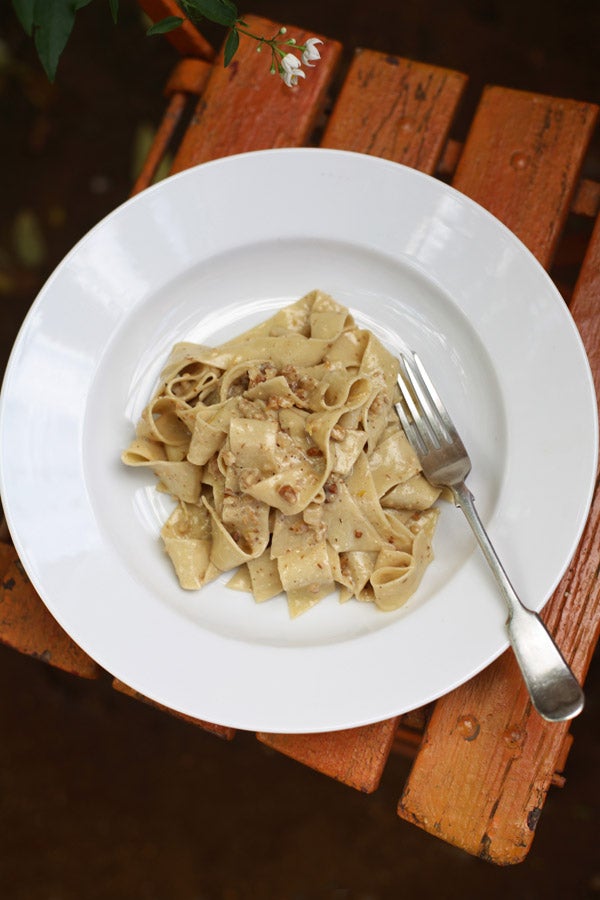 Pappardelle with walnut and Gorgonzola sauce | The Independent | The ...