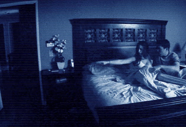 A scene from the Paranormal Activity movie franchise
