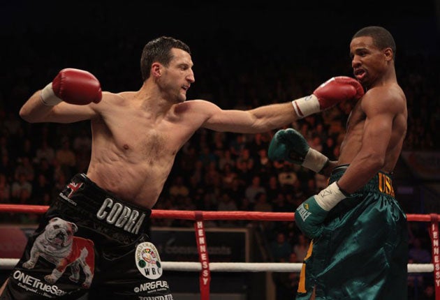 Andre Dirrell against Carl Froch in 2009