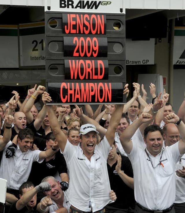 Brawn driver Jenson Button clinched the world title this season